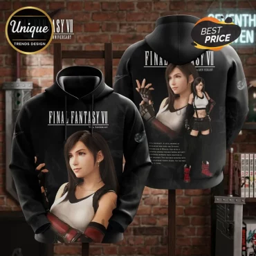 Final Fantasy VII Tifa Lockhart 30th Anniversary Hoodie