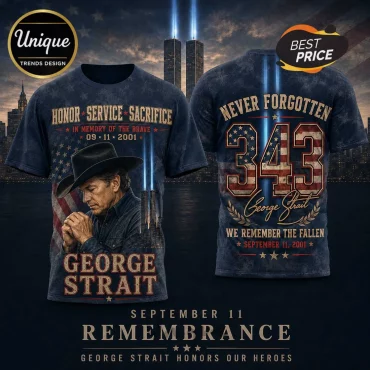 George Strait 9/11 Tribute Never Forgotten T-Shirt