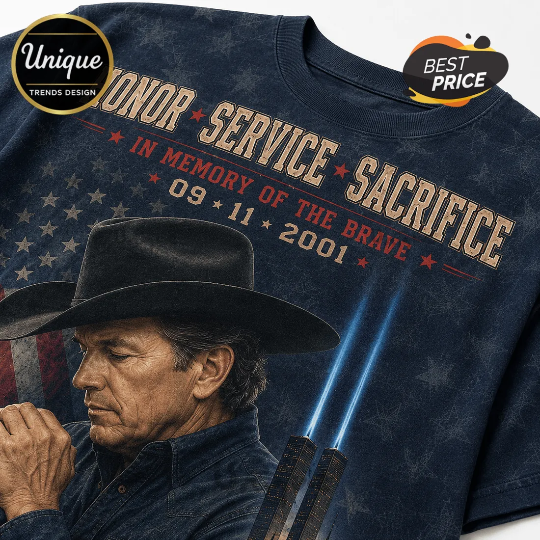 George Strait 9/11 Tribute Never Forgotten T-Shirt George Strait 9/11 Tribute Never Forgotten T-Shirt