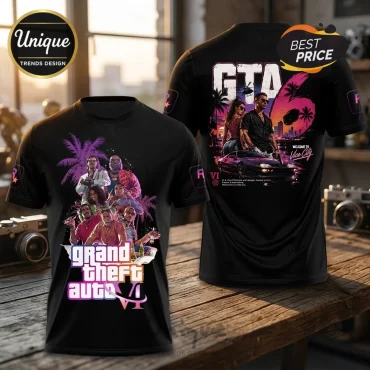 Grand Theft Auto VI Vice City Black T-Shirt