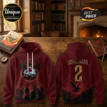 Iron Flame Colorado Avalanche Burgundy Hoodie