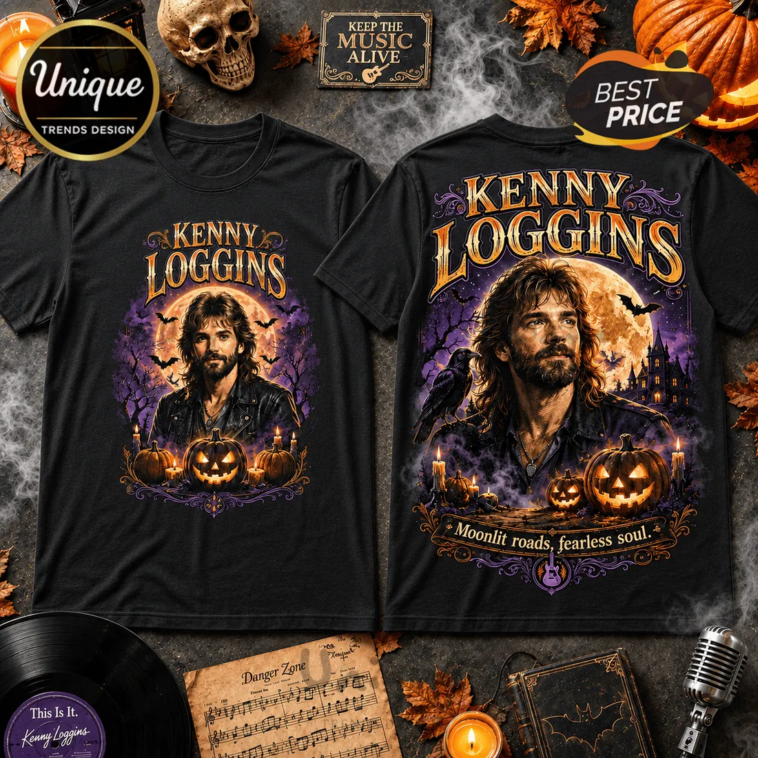 Kenny Loggins Raven Manor Black T-Shirt Kenny Loggins Raven Manor Black T-Shirt