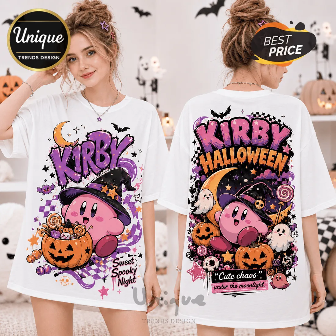 Kirby Halloween Spooky Night T-Shirt Kirby Halloween Spooky Night T-Shirt
