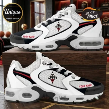 Las Vegas Aces Personalized White Air Max Plus Sneakers