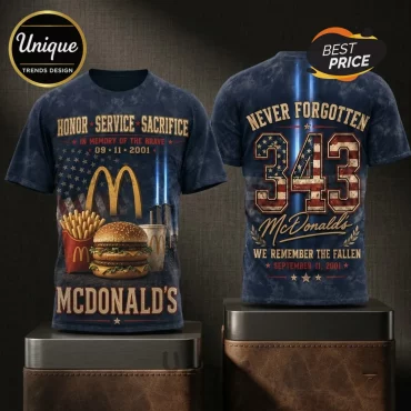McDonald’s 9/11 Tribute 343 Fallen Heroes T-Shirt