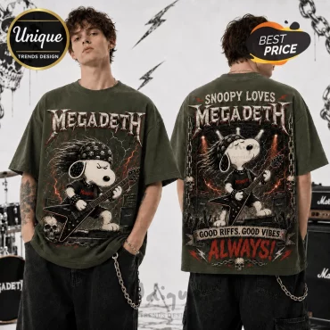 Megadeth Snoopy Thrash Metal T-Shirt