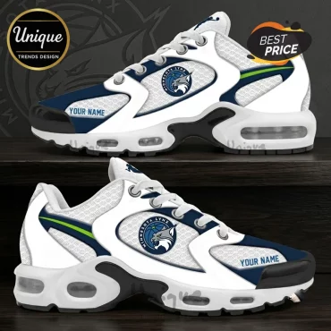 Minnesota Lynx Personalized White Navy Air Max Plus Sneakers