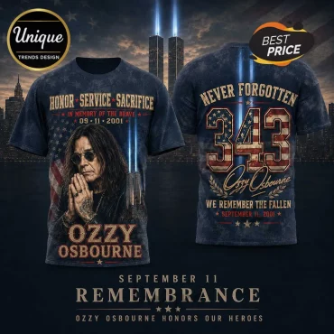 Ozzy Osbourne 9/11 Memorial Tribute T-Shirt