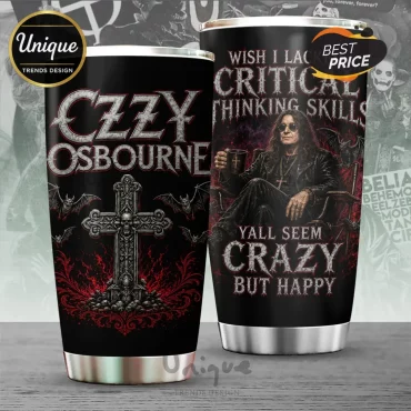 Ozzy Osbourne Gothic Skull Tumbler