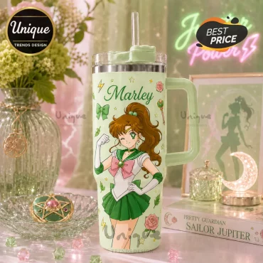 Personalized Sailor Jupiter Anime Stainless Steel Tumbler