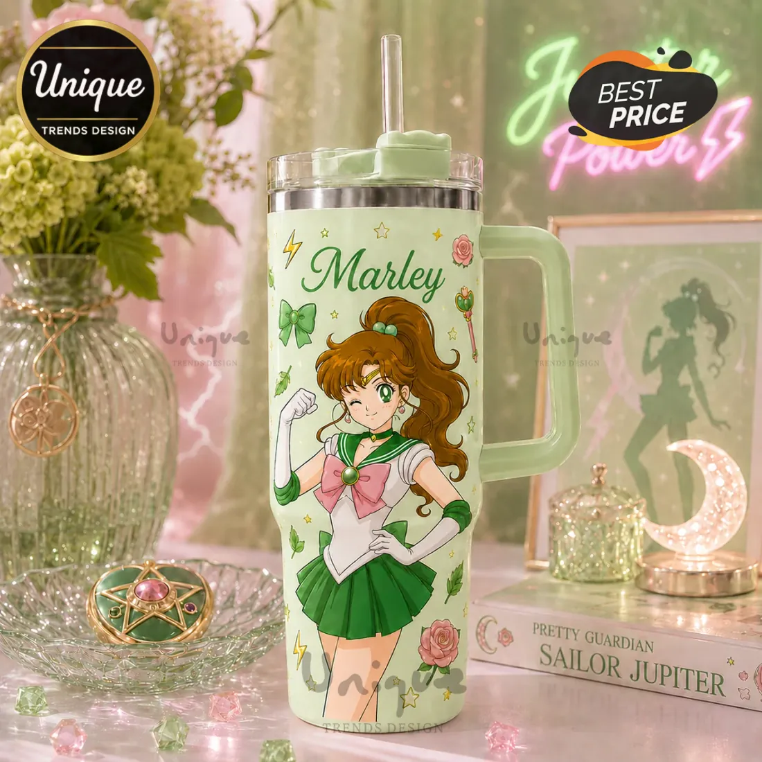 Personalized Sailor Jupiter Anime Stainless Steel Tumbler Personalized Sailor Jupiter Anime Stainless Steel Tumbler