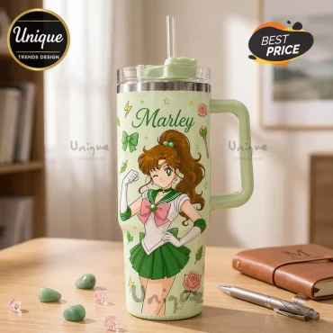 Personalized Sailor Jupiter Anime Stainless Steel Tumbler