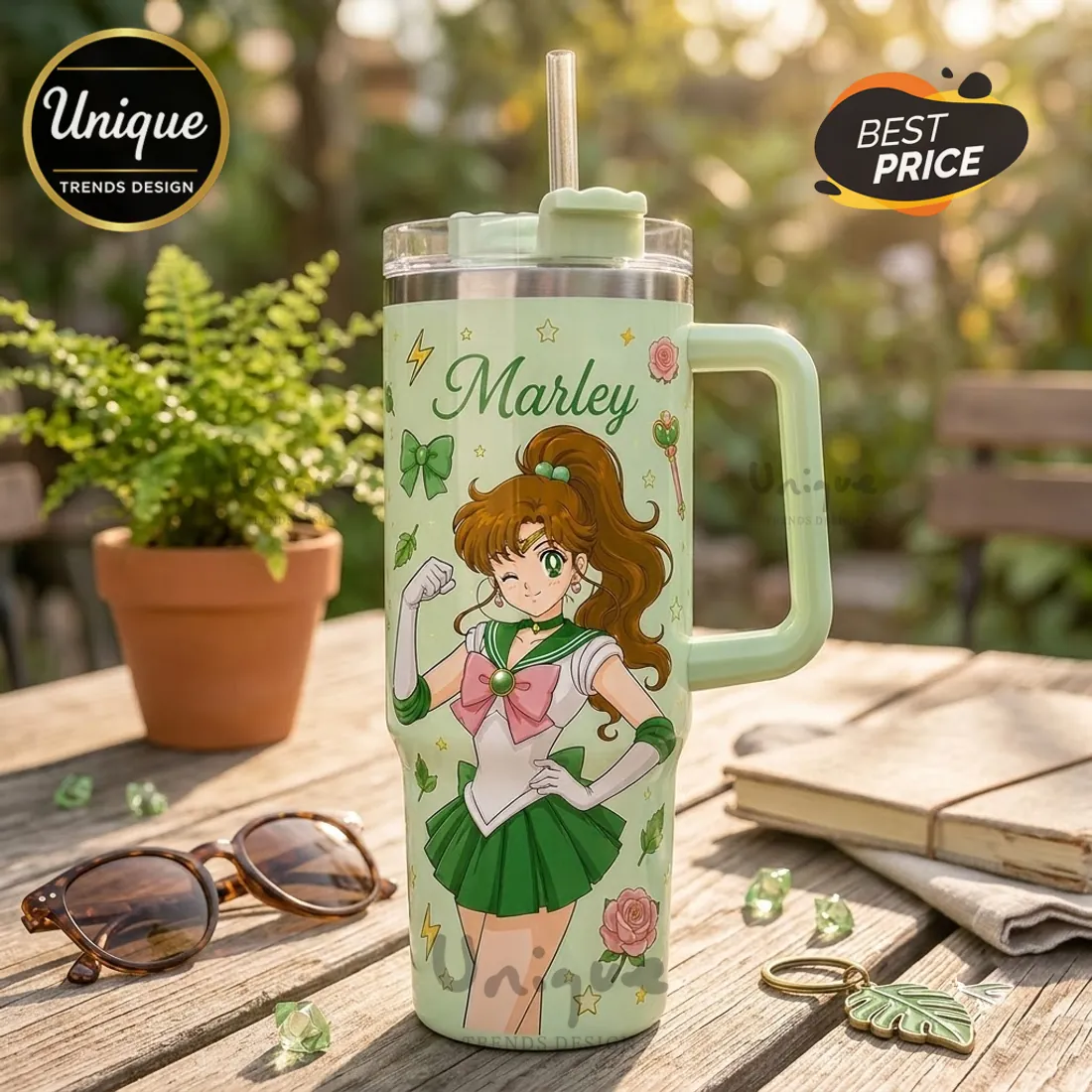 Personalized Sailor Jupiter Anime Stainless Steel Tumbler Personalized Sailor Jupiter Anime Stainless Steel Tumbler