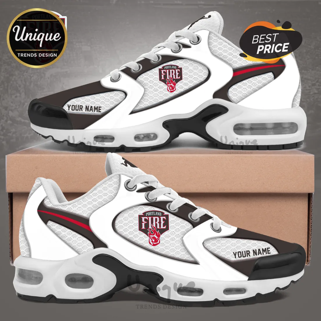 Portland Fire WNBA Personalized Air Max Plus Sneakers Portland Fire WNBA Personalized Air Max Plus Sneakers