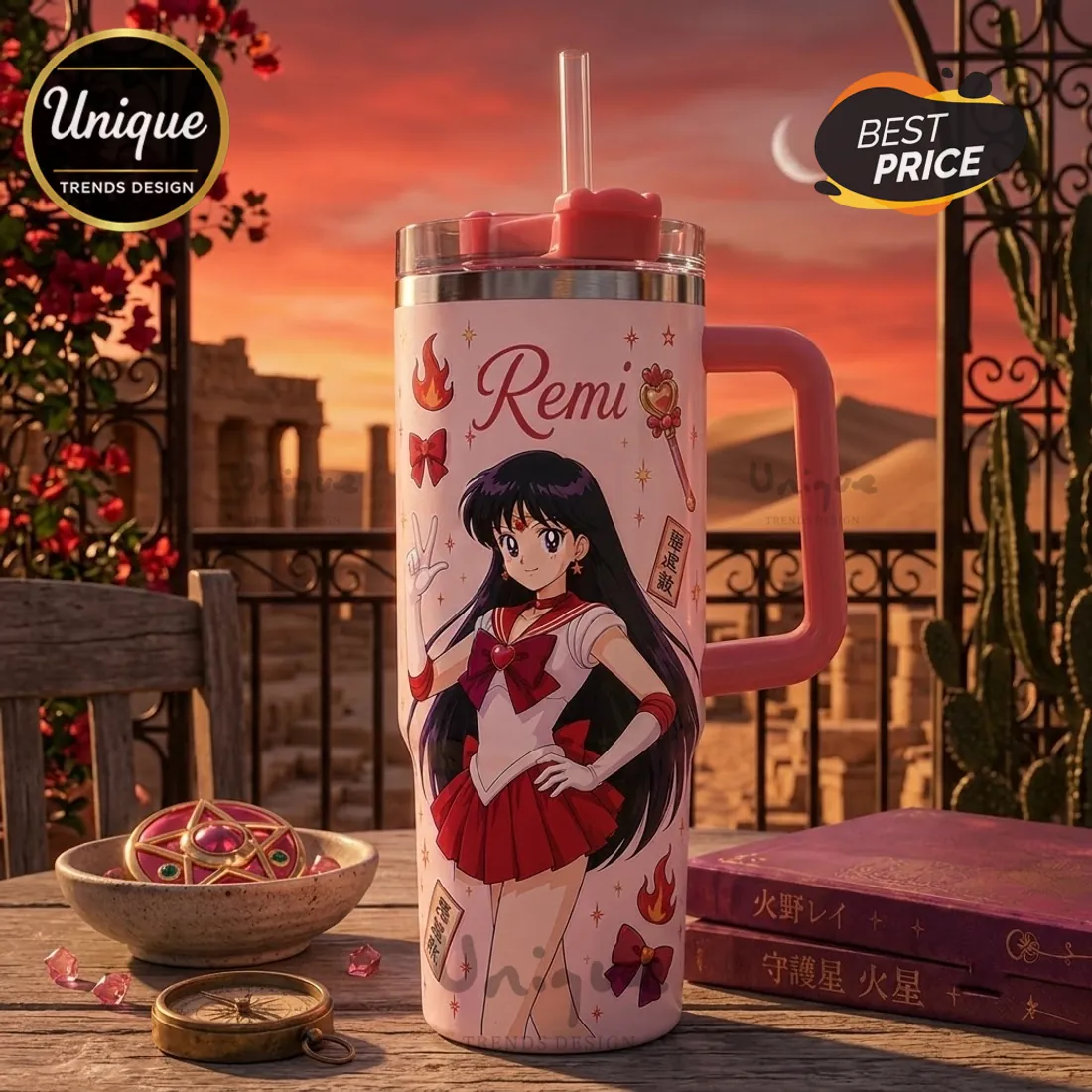 Sailor Mars Personalized Anime Stainless Steel Tumbler Sailor Mars Personalized Anime Stainless Steel Tumbler