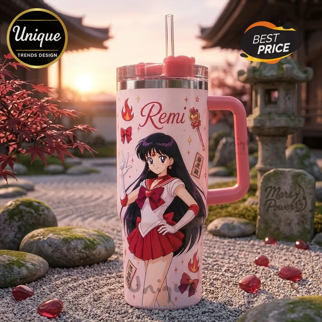 Sailor Mars Personalized Anime Stainless Steel Tumbler Sailor Mars Personalized Anime Stainless Steel Tumbler