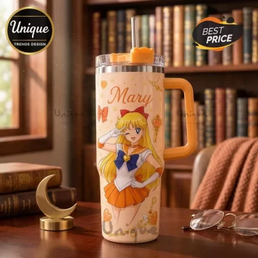 Sailor Venus Mary Name 40oz Handle Tumbler