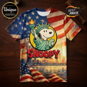 Snoopy 250 Years of America Independence T-Shirt