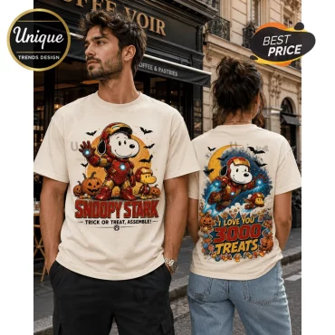Snoopy Iron Man Stark Halloween T-Shirt