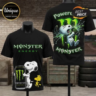 Snoopy Powered by Monster Energy T-Shirt