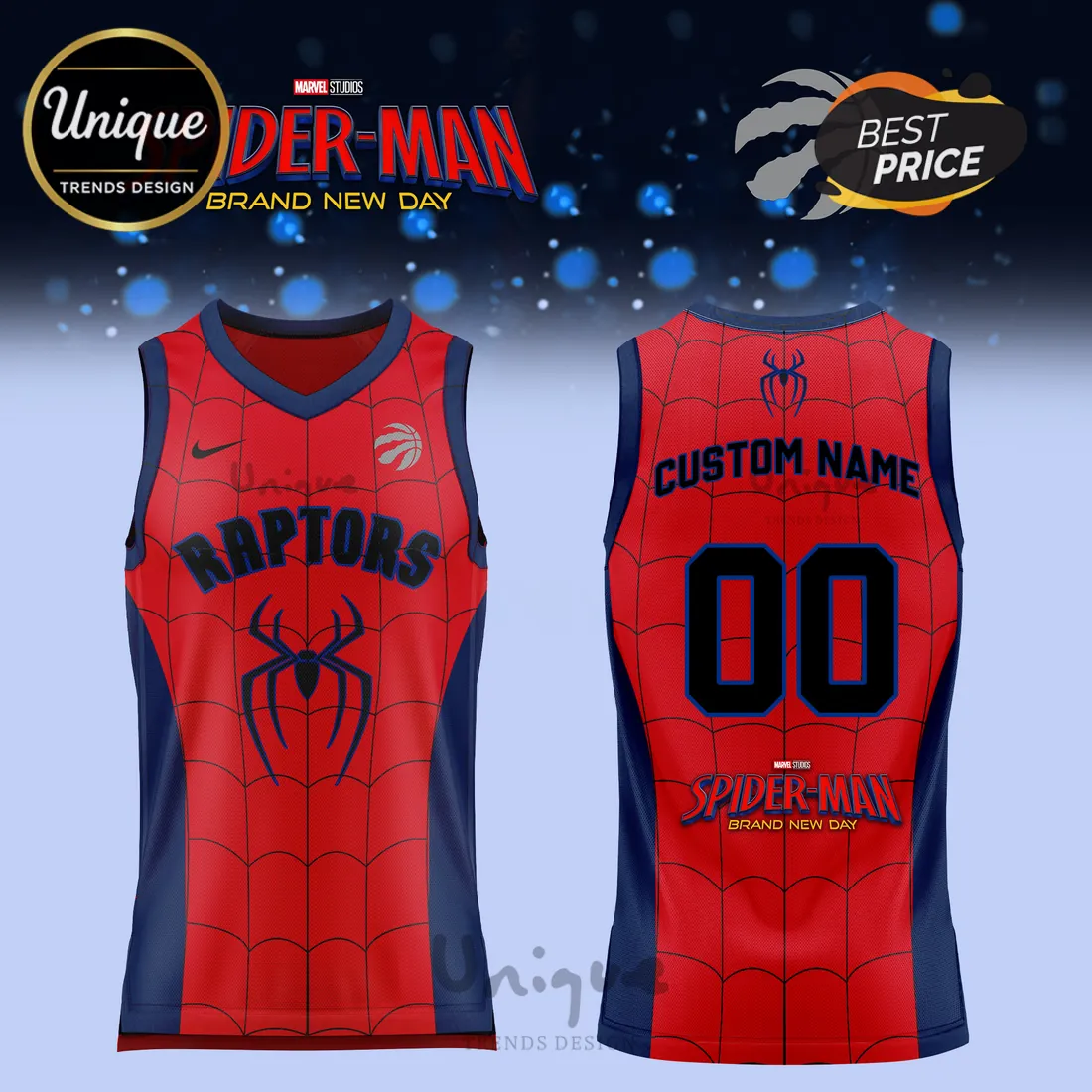 Spider-Man x Toronto Raptors 2026 Edition Basketball Jersey Spider-Man x Toronto Raptors 2026 Edition Basketball Jersey