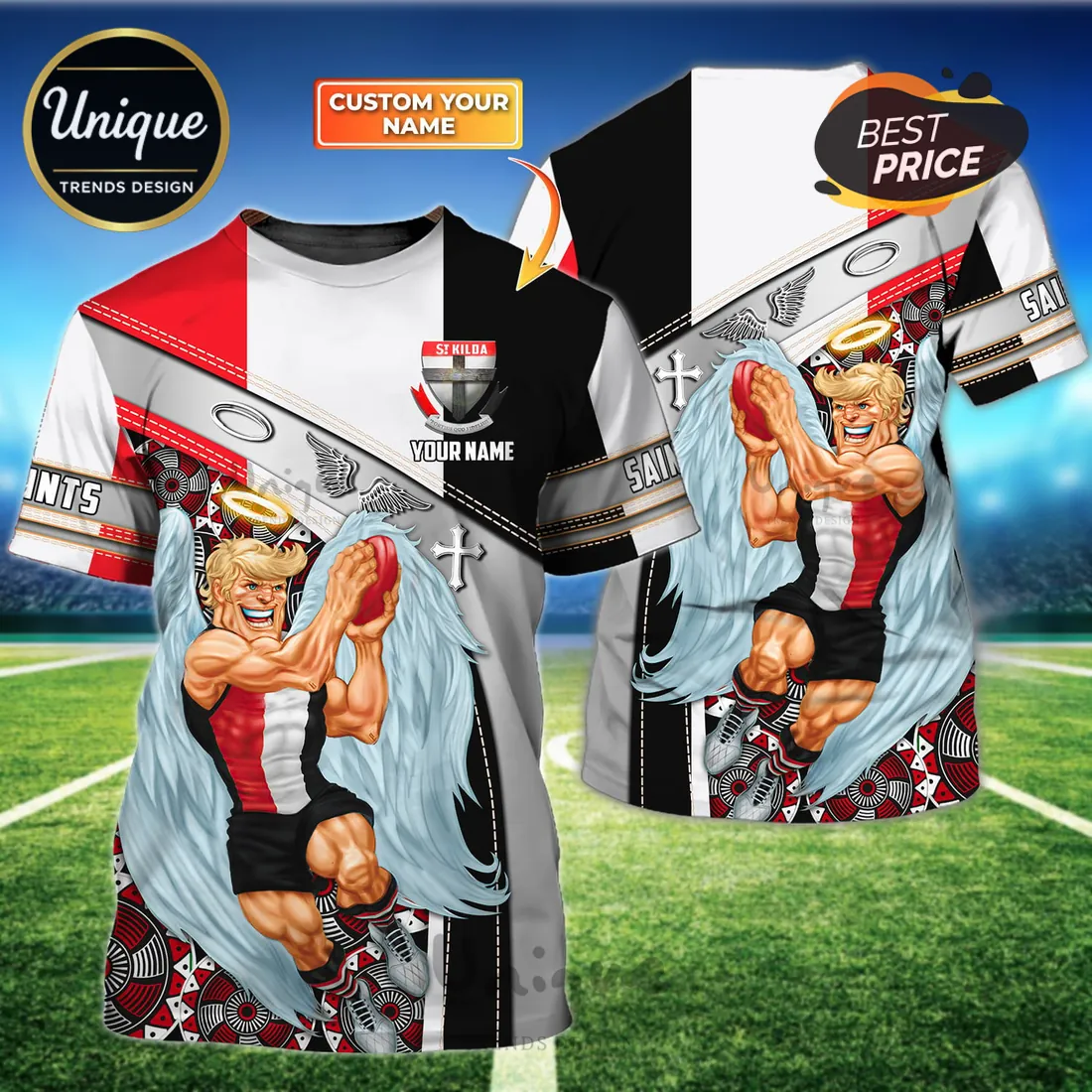 St Kilda Football Club Mascot T-Shirt St Kilda Football Club Mascot T-Shirt