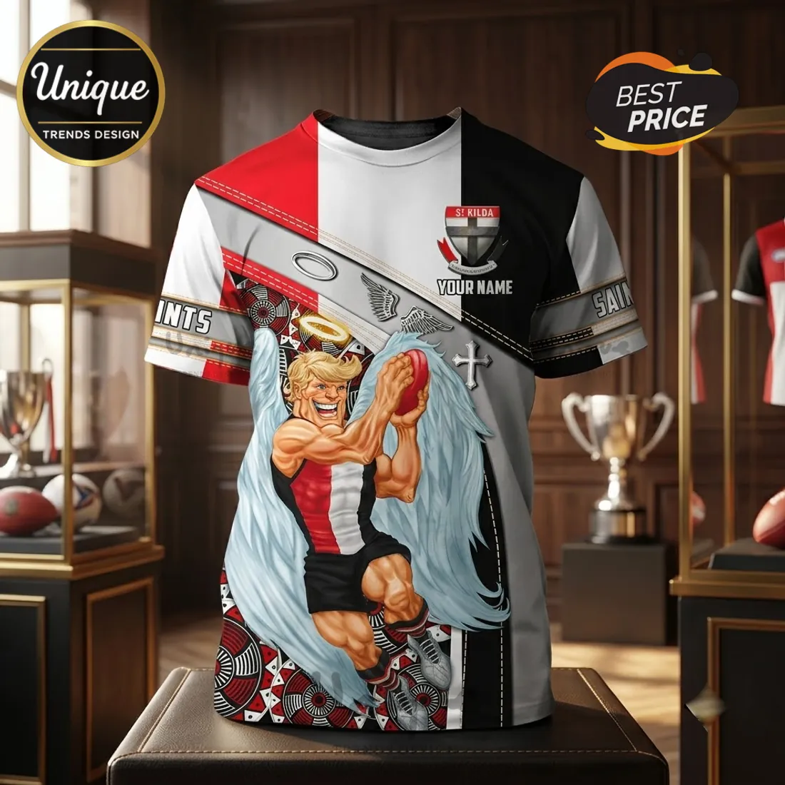 St Kilda Football Club Mascot T-Shirt St Kilda Football Club Mascot T-Shirt