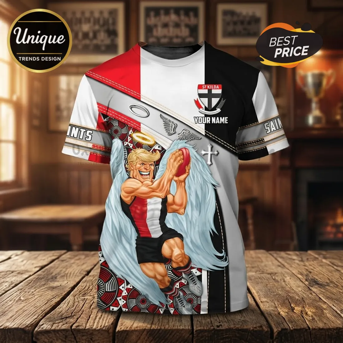 St Kilda Football Club Mascot T-Shirt St Kilda Football Club Mascot T-Shirt