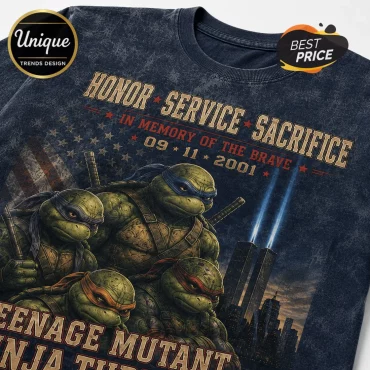 Teenage Mutant Ninja Turtles 9/11 Tribute Navy T-Shirt