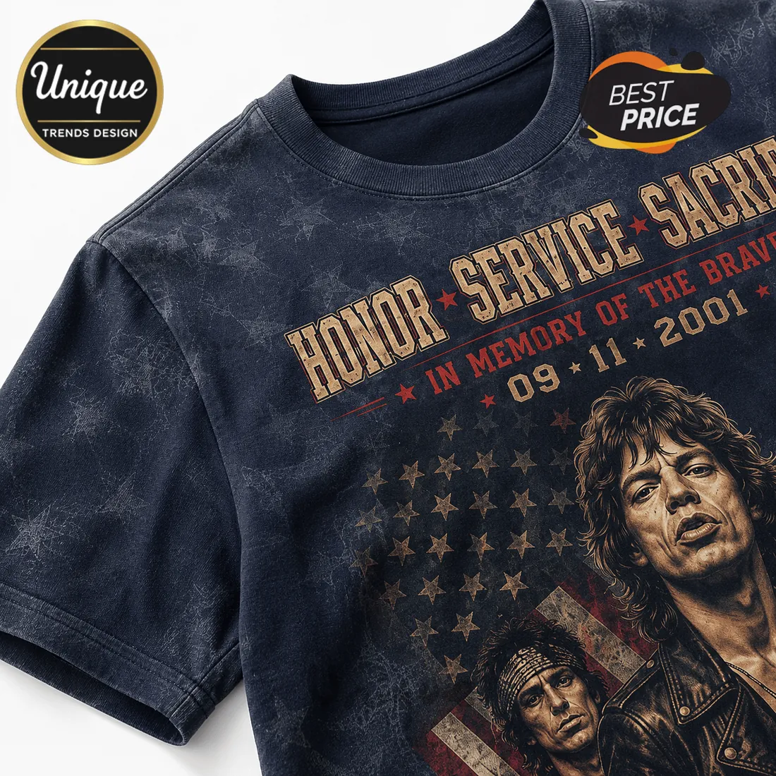 The Rolling Stones 9/11 Remembrance Tribute T-Shirt The Rolling Stones 9/11 Remembrance Tribute T-Shirt