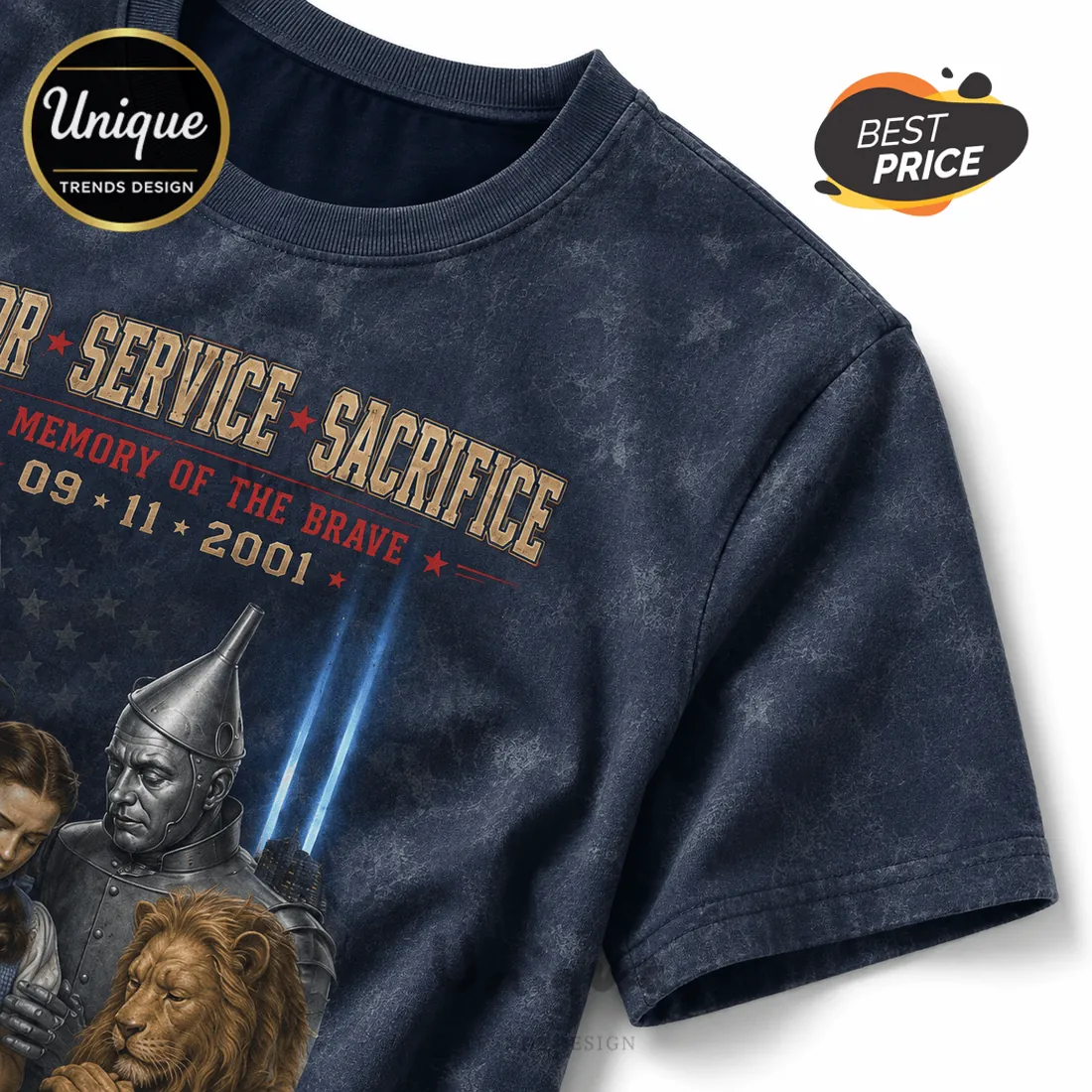 Wizard of Oz 9/11 Remembrance 343 Tribute T-Shirt Wizard of Oz 9/11 Remembrance 343 Tribute T-Shirt