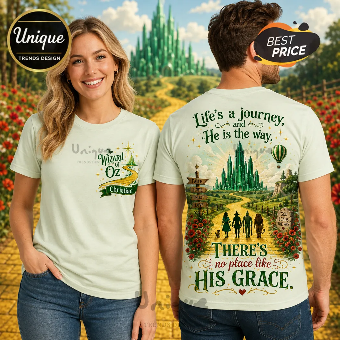 Wizard of Oz His Grace Inspirational T-Shirt Wizard of Oz His Grace Inspirational T-Shirt