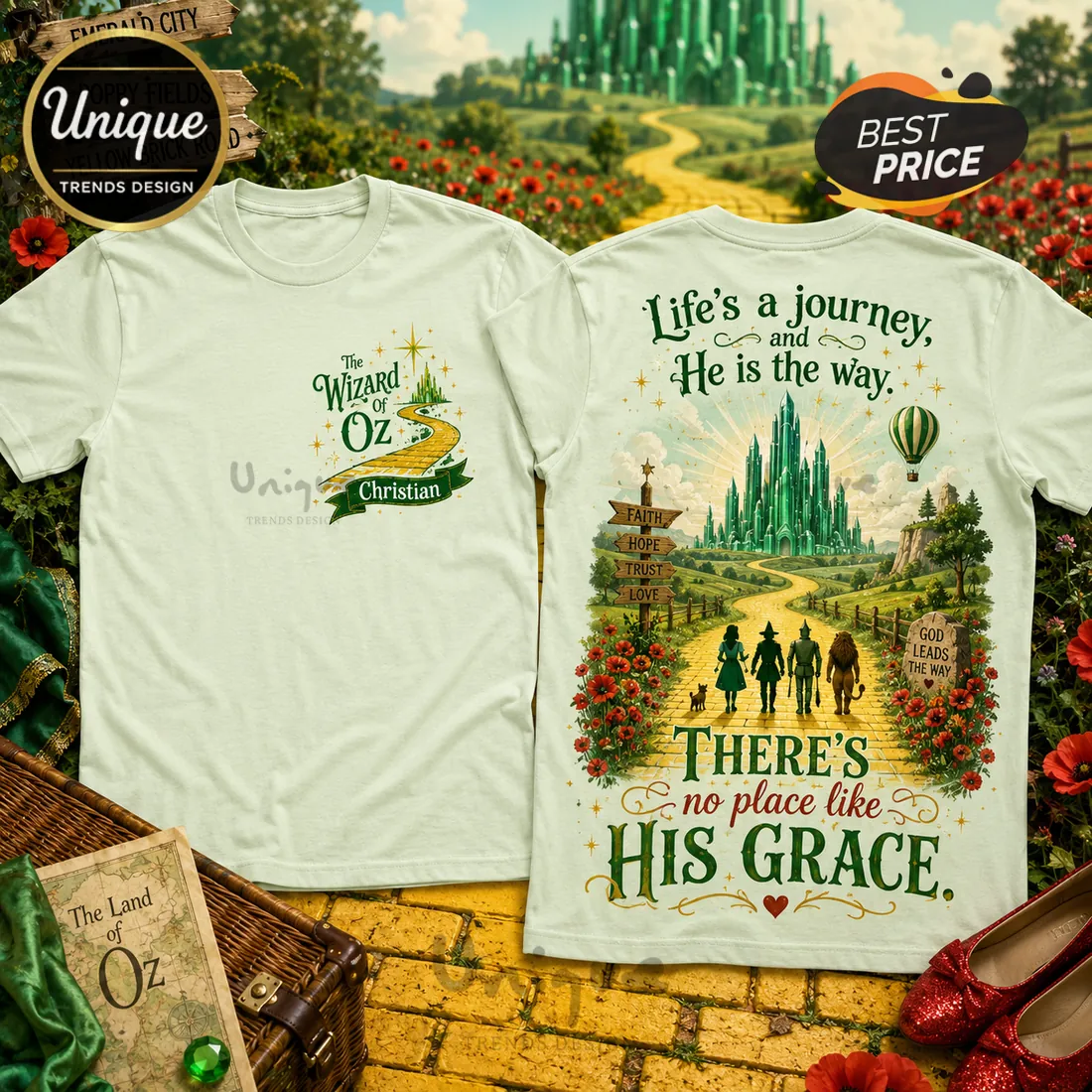 Wizard of Oz His Grace Inspirational T-Shirt Wizard of Oz His Grace Inspirational T-Shirt